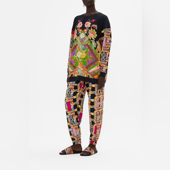 New! Camilla Multicolor Signora Milano Oversized Sweater 🖤 Small - Picture 6 of 16